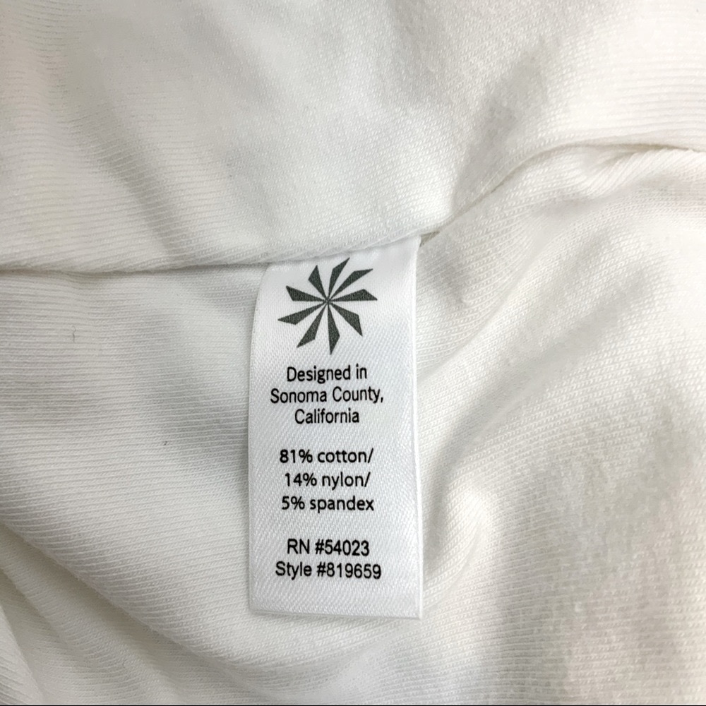 Athleta White Cropped Jogger Pants Size 4 - Picture 8 of 8